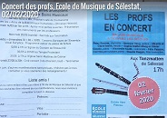 concert des profs, école de musique de Sélestat, 02/02/2020
